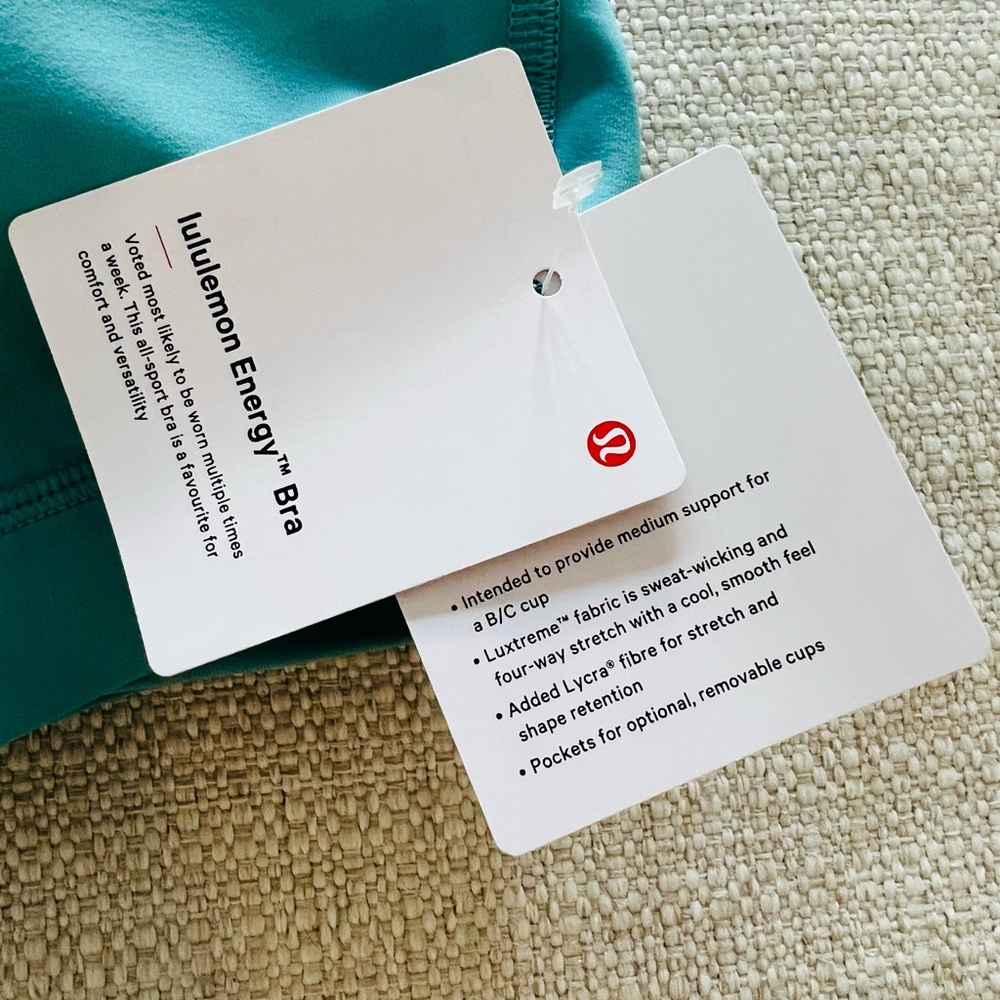 NWT Lululemon Energy Bra Size 10 - Picture 6 of 9